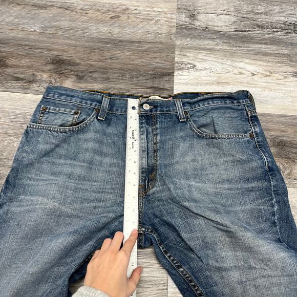 Vintage y2k 2000s Levis 559 Dark Wash Mens 38x32 Relaxed Denim Jeans Red Tab - Picture 12 of 14